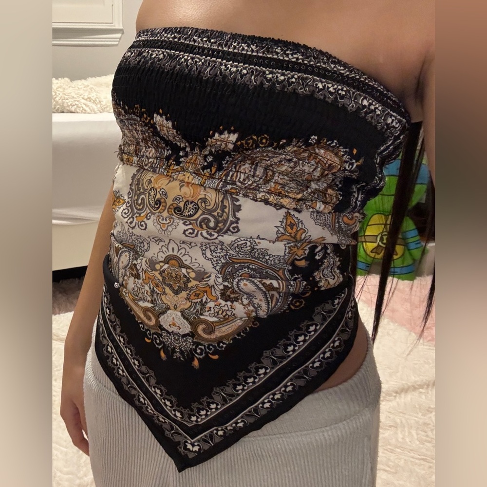 Bandana Style Tube Top + Tie in the Back